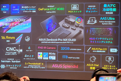 画像ギャラリー No.021のサムネイル画像 / ASUSが有機ELディスプレイ搭載ノートで大攻勢。重さ1kgの薄型軽量マシンから，ゲームにも使えるハイエンドPCまで多数を発表