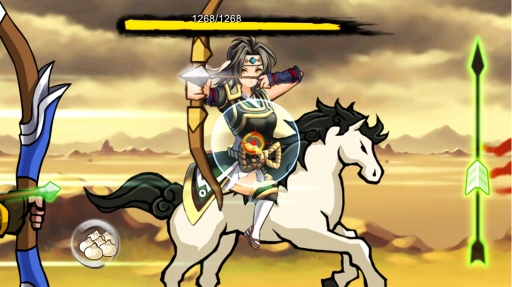 画像ギャラリー No.003のサムネイル画像 / 流鏑馬を題材にしたスマホ向けSTG「LINE ヤブサメ決戦クロニクル」の事前登録受付が本日スタート。登録すると2000円相当のアイテムをもらえる