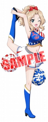 画像ギャラリー No.007のサムネイル画像 / 「ガールズ＆パンツァー 戦車道大作戦！」，チアリーダー衣装の生徒が本日実装