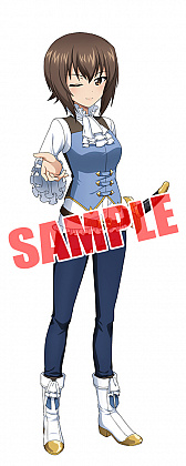 画像ギャラリー No.008のサムネイル画像 / 「ガールズ&パンツァー 戦車道大作戦!」,文化祭衣装の生徒が登場