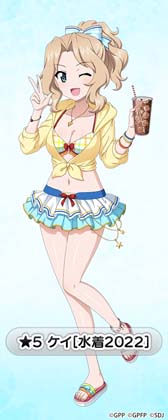 画像ギャラリー No.002のサムネイル画像 / 「ガルパン 戦車道大作戦」,水着姿のケイやアンチョビなどが登場する“水着生徒ガチャ第2弾”を開催