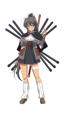 画像ギャラリー No.001のサムネイル画像 / 「ニトロプラス ブラスターズ -ヒロインズ インフィニット デュエル-」コラボキャラクターとして「閃乱カグラ」より「焔」の参戦が決定