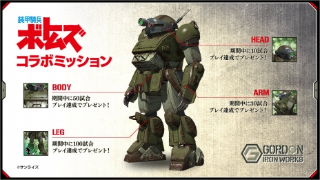 画像ギャラリー No.006のサムネイル画像 / 「フィギュアヘッズ」にローラーダッシュで移動する「スコープドッグ」が登場。TVアニメ版「装甲騎兵ボトムズ」とのコラボが4月13日にスタート