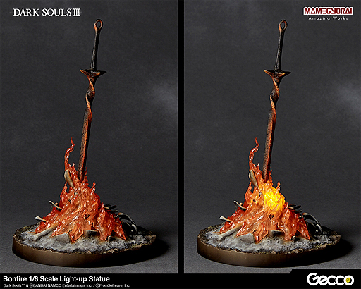 画像ギャラリー No.005のサムネイル画像 / 「DARK SOULS」立体化プロジェクトで「篝火」スタチュー（1/6スケール）が登場。フィギュアメーカー・Geccoが夏頃発売へ