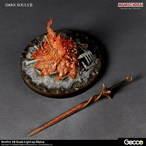 画像ギャラリー No.006のサムネイル画像 / 「DARK SOULS」立体化プロジェクトで「篝火」スタチュー（1/6スケール）が登場。フィギュアメーカー・Geccoが夏頃発売へ