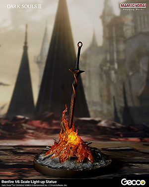 画像ギャラリー No.015のサムネイル画像 / 「DARK SOULS」立体化プロジェクトで「篝火」スタチュー（1/6スケール）が登場。フィギュアメーカー・Geccoが夏頃発売へ