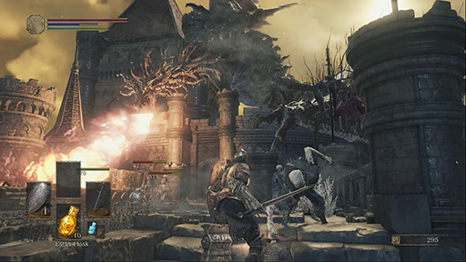 画像ギャラリー No.009のサムネイル画像 / ［TGS 2015］「DARK SOULS III」試遊レポート。新たな仕様や演出が加わるだけでなく，これまで以上に洞察力やマネジメント能力が問われる内容に