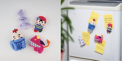 画像ギャラリー No.005のサムネイル画像 / きゅうきょくキマイラやオレナンカドーセを商品化。「MOTHER」の登場キャラをモチーフにしたマグネットマスコットとブローチを12月15日発売