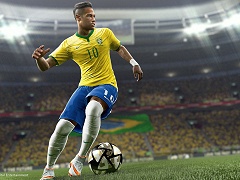 ［E3 2015］「ウイニングイレブン 2016」をスポーツバー風のKONAMIブースで体験。選手同士のぶつかり具合がよりリアルに