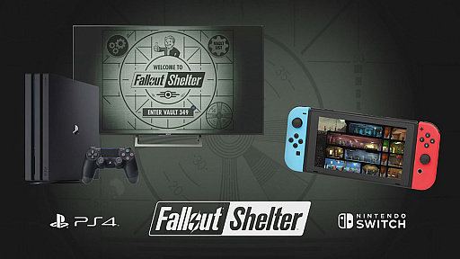 画像ギャラリー No.002のサムネイル画像 / ［E3 2018］「Fallout Shelter」の，PlayStation 4版とNintendo Switch版がリリース