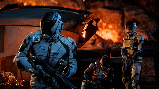 画像ギャラリー No.003のサムネイル画像 / 「Mass Effect: Andromeda」の最新スクリーンショットが公開。主人公の父親と思われるキャラクターの姿も