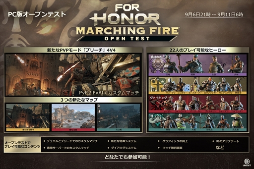 画像ギャラリー No.002のサムネイル画像 / PC版「フォーオナー」,大型アップデート「Marching Fire」のオープンテストを本日(9月6日)21時から9月11日まで開催