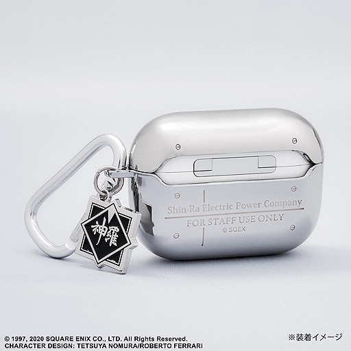 画像ギャラリー No.003のサムネイル画像 / 「FF7R」より,神羅カンパニーのメタルチャームが付いたAirPods Pro(第1世代)用カバーが登場。5月の発売へ向けて予約受付開始