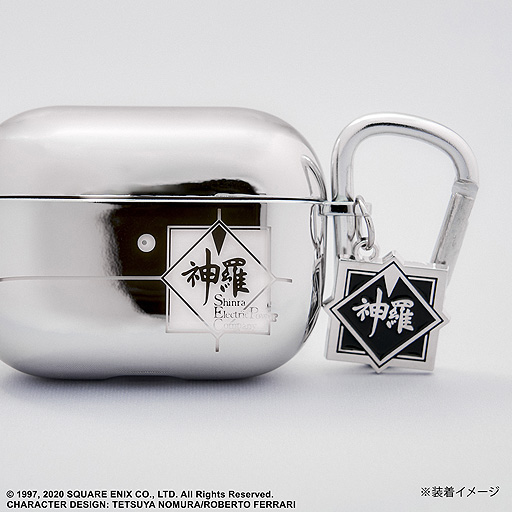 画像ギャラリー No.005のサムネイル画像 / 「FF7R」より,神羅カンパニーのメタルチャームが付いたAirPods Pro(第1世代)用カバーが登場。5月の発売へ向けて予約受付開始