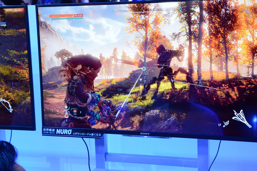 画像ギャラリー No.003のサムネイル画像 / ［TGS 2016］PS4用ソフト「Horizon Zero Dawn」が国内で初のプレイアブル出展。さまざまな矢を使って戦術的な狩りが楽しめる