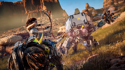 画像ギャラリー No.002のサムネイル画像 / オープンワールド型ハンティングアクション「Horizon Zero Dawn」が本日発売。女優の山本舞香さんを起用した実写PVの公開も