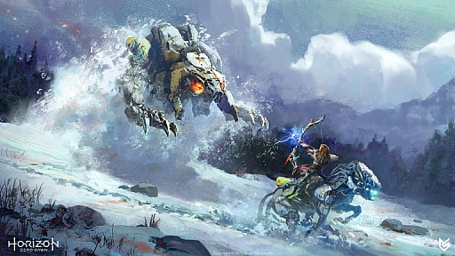 画像ギャラリー No.002のサムネイル画像 / 「Horizon Zero Dawn」の拡張コンテンツ「凍てついた大地」に,新たな敵「スコーチャー」が登場。騎乗状態でアイテムを入手できるスキルも追加
