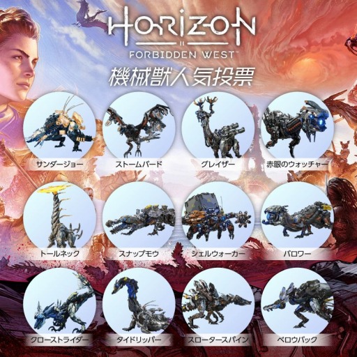 画像ギャラリー No.001のサムネイル画像 / “発明の日”にちなんで「Horizon」シリーズに登場する機械獣12種の人気投票が開催に