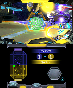 画像ギャラリー No.005のサムネイル画像 / 3DS「メトロイドプライム フェデレーションフォース」の訓練用競技「ブラストボール」が本日より無料配信。3対3でボールを撃ち合いゴールを目指す