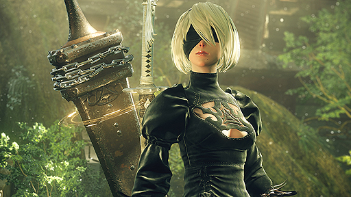 画像ギャラリー No.005のサムネイル画像 / 「ニーア」シリーズ最新作のタイトル名は「NieR Automata」（ニーア オートマタ）。主人公「2B」のアクションを確認できるトレイラーが公開