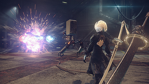 画像ギャラリー No.008のサムネイル画像 / 「ニーア」シリーズ最新作のタイトル名は「NieR Automata」（ニーア オートマタ）。主人公「2B」のアクションを確認できるトレイラーが公開