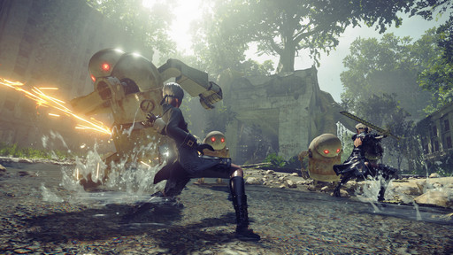 画像ギャラリー No.004のサムネイル画像 / ［E3 2016］「NieR：Automata」はプラチナゲームズ節の効いたハイスピードなアクションがウリ。開発スタッフによるプレゼンテーションレポート