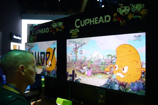 画像ギャラリー No.002のサムネイル画像 / ［E3 2015］1930年代風カートゥーンそのままの世界が広がる「Cuphead」。かわいいグラフィックスの裏には超高難度のゲームが隠れていた