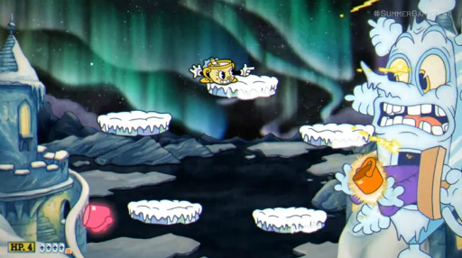 画像ギャラリー No.003のサムネイル画像 / 「Cuphead」DLC“The Delicious Last Course”のプレイムービーを公開――乙女な新キャラのMs.Chaliceが飛んで打って避ける