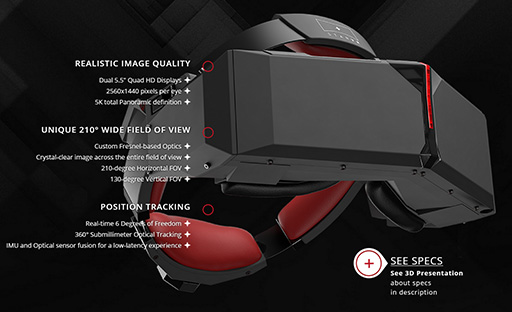画像ギャラリー No.004のサムネイル画像 / StarbreezeのハイスペックVR HMD「StarVR」製品版が,IMAXシアター向けに出荷開始