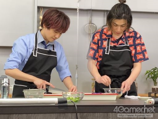 画像ギャラリー No.007のサムネイル画像 / 「あんスタ!!」CAFE CINNAMON ニキズキッチン第3回収録現場の潜入レポート。山口智広さん&神永圭佑さんが冷や麦作りにちゃれんじ!
