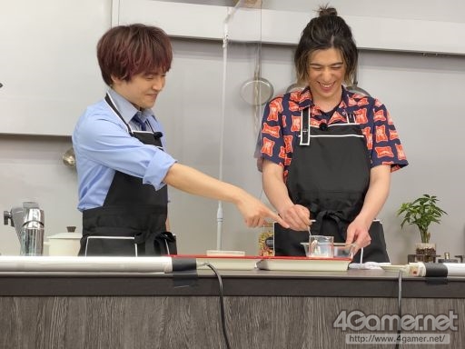 画像ギャラリー No.009のサムネイル画像 / 「あんスタ!!」CAFE CINNAMON ニキズキッチン第3回収録現場の潜入レポート。山口智広さん&神永圭佑さんが冷や麦作りにちゃれんじ!
