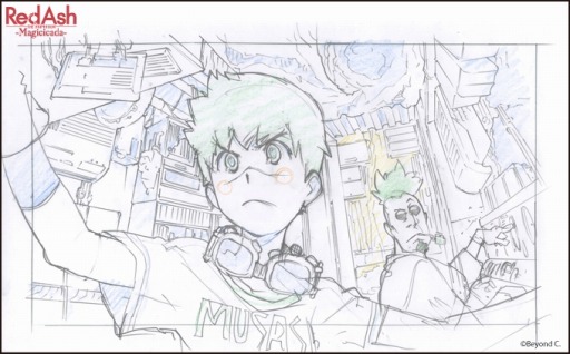 画像ギャラリー No.004のサムネイル画像 / 稲船敬二氏の新プロジェクト「RED ASH」,アニメ版の新ビジュアルを公開。主人公ベック役を梶 裕貴さんが担当