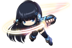 画像ギャラリー No.002のサムネイル画像 / 「メイプルストーリーポケット」に素早い攻撃で敵を倒す新キャラ「ゼノン」が実装