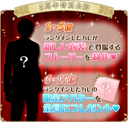 画像ギャラリー No.004のサムネイル画像 / 「恋愛HOTEL」5周年記念の第1弾として「ジャルダンイケメン総選挙」やストーリーイベントが開催