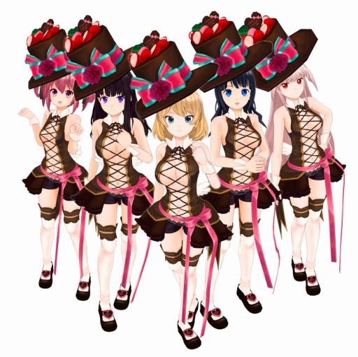 画像ギャラリー No.007のサムネイル画像 / 「天衣創聖ストライクガールズ」＆「絢爛乙女ガールズストライカー」バレンタインイベント開催。ストライクガールズには「背景切替」機能も
