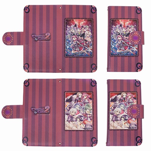 画像ギャラリー No.001のサムネイル画像 / 「クリミナルガールズ2」,5インチタイプの手帳型スマートフォンケースが発売