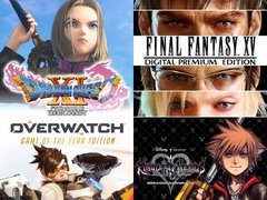 スクエニが期間限定セールをPS Storeで実施。「DQ XI」や「FF XV PE」が4000円引き，「オーバーウォッチ」50％オフなど35商品が対象