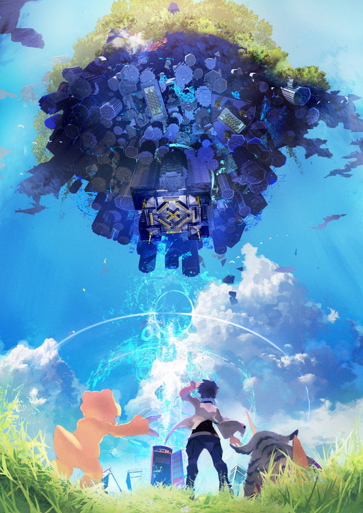 画像ギャラリー No.002のサムネイル画像 / 「デジモンワールド -next 0rder-」の男性主人公は高校3年生の少年。アグモン&ガブモンと共に空の浮島を目指す?