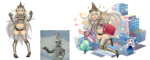 画像ギャラリー No.008のサムネイル画像 / 「モン娘☆は〜れむ」×「ウルトラ怪獣擬人化計画」コラボ第2弾が開催決定
