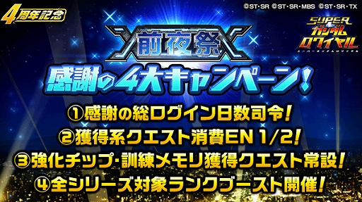 画像ギャラリー No.003のサムネイル画像 / 「スーパーガンダムロワイヤル」,過去の熱源祭限定機体が必ず1体もらえる「4周年前夜祭」が開催中