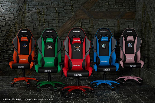 画像ギャラリー No.003のサムネイル画像 / AKRacingの「ワンピース」コラボゲーマー向けチェアが6月28日に発売へ。「麦わらの一味」モチーフの5色展開
