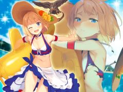 「編隊少女」，エミリア・鳩森・オリガの3名が水着衣装で登場する期間限定イベント