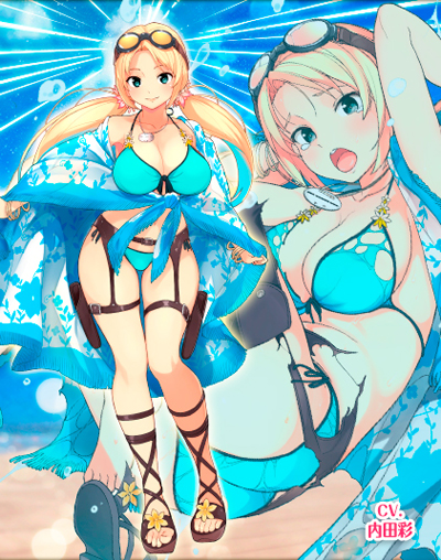 画像ギャラリー No.007のサムネイル画像 / 「編隊少女」，水着イベント「メッセージインアボトル」開催