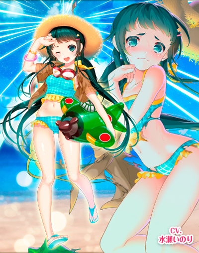 画像ギャラリー No.010のサムネイル画像 / 「編隊少女」,水着イベント「メッセージインアボトル」開催