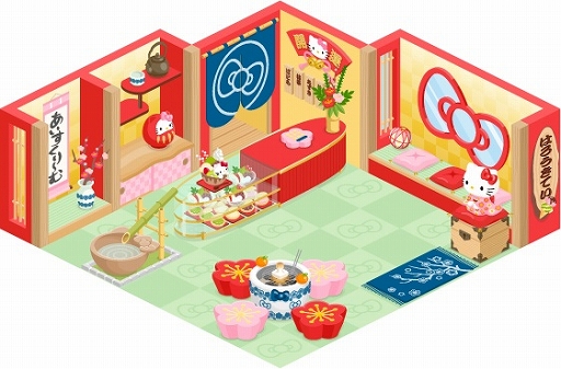 画像ギャラリー No.002のサムネイル画像 / 「ハローキティ アイスライフ」限定店舗「和カフェショップ」のデコレーションなどがもらえるイベントがスタート
