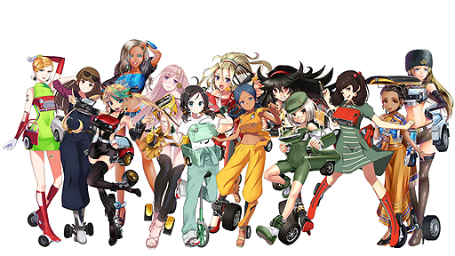 画像ギャラリー No.003のサムネイル画像 / 今度はスポーツカーから芝刈り機までが女の子に。DMMが新作ブラウザゲーム「レーシング娘。」を発表。事前登録受付もスタート