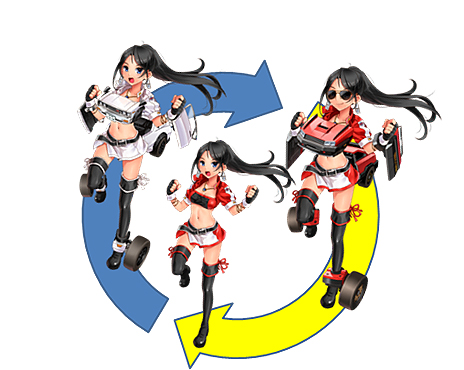 画像ギャラリー No.011のサムネイル画像 / 「レーシング娘。」ブラウザ版/Android版のサービスが本日スタート。OBT版からの改修でバトルがより熱く進化