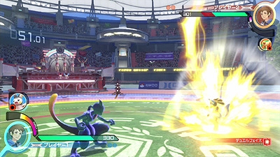 画像ギャラリー No.018のサムネイル画像 / Wii U版「ポッ拳 POKKEN TOURNAMENT」ミュウツーとダークミュウツーのポケモンわざが公開