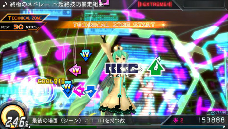 画像ギャラリー No.018のサムネイル画像 / 「初音ミク -Project DIVA- X」，歴代の高難度曲ばかりを集めた「終極のメドレー」＆モジュールを紹介。EXTREME譜面の見どころ＆攻略ポイントも