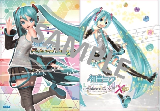 画像ギャラリー No.006のサムネイル画像 / 「初音ミク -Project DIVA- X HD」で遊べる体験会の来場者プレゼントのデザインが公開